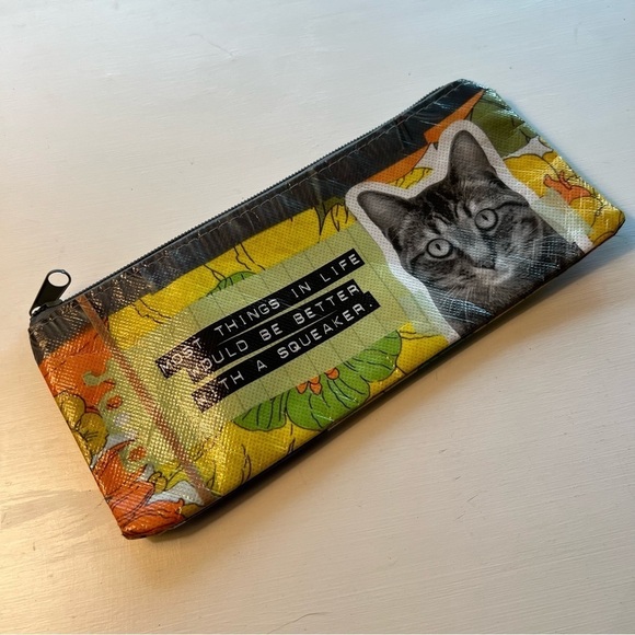 Most Things in Life Would Be Better With a Squeaker Change Purse Cat Pouch - Picture 4 of 7